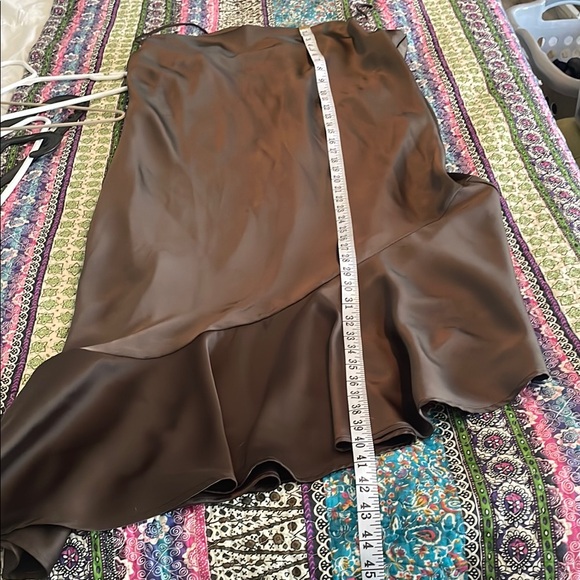 Scoop NYC Asymmetrical Brown Dress - Picture 6 of 6